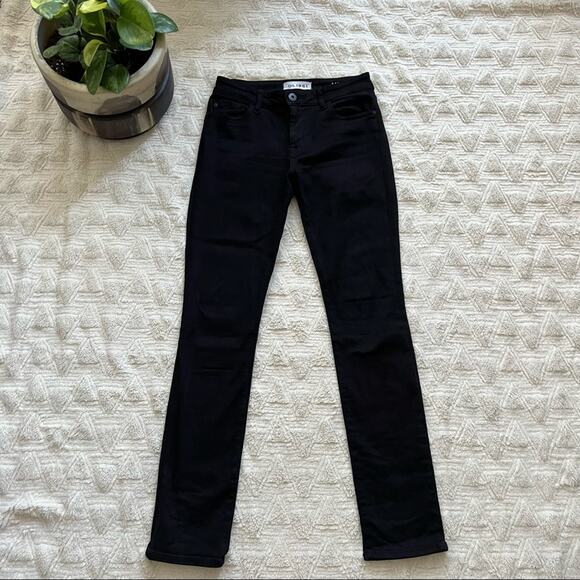 DL1961 Mara Straight Leg Jeans in Nightwatch Black - Picture 1 of 8